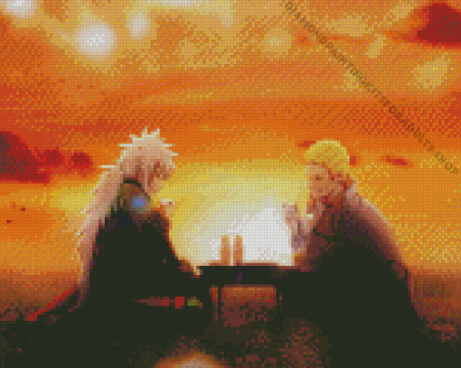 Naruto And Jiraiya Characters Diamond Painting