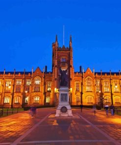 Queens University Belfast By Night Diamond Painting