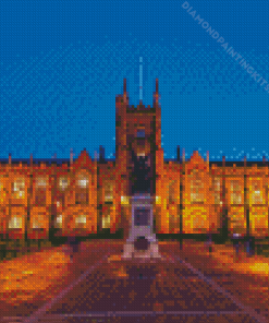 Queens University Belfast By Night Diamond Painting