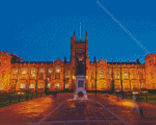 Queens University Belfast By Night Diamond Painting