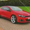 Red Vw Scirocco Diamond Painting