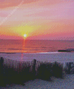 Rehoboth Beach Sunset Diamond Painting