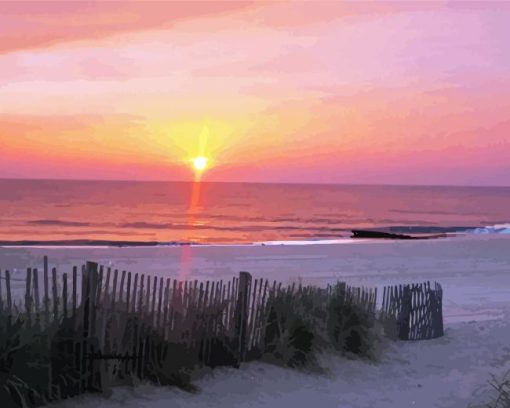 Rehoboth Beach Sunset Diamond Painting