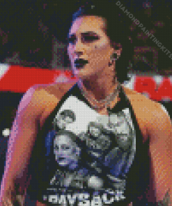 Rhea Ripley On WWE Raw Diamond Painting