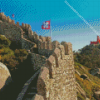 Sintra Mountains The Castle of The Moors Diamond Painting