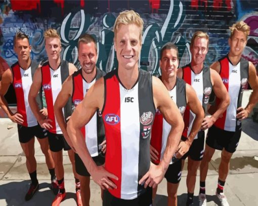 St Kilda Saints Club Diamond Painting