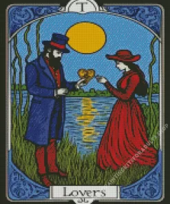 Tarot The Lovers Diamond Painting