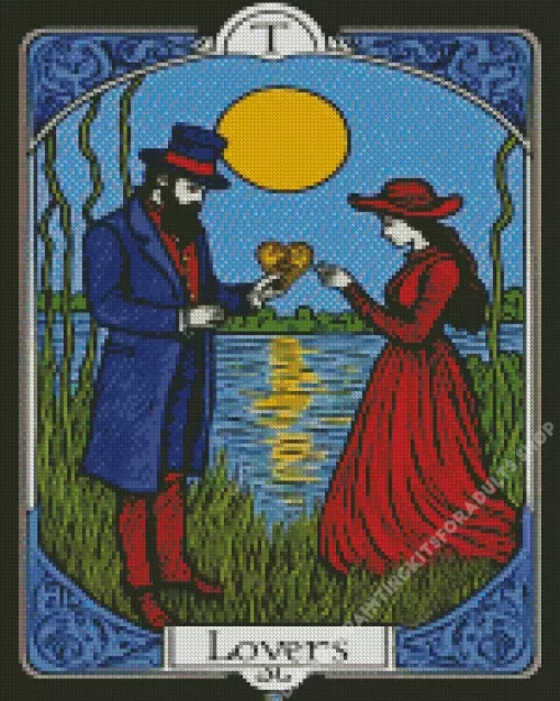 Tarot The Lovers Diamond Painting