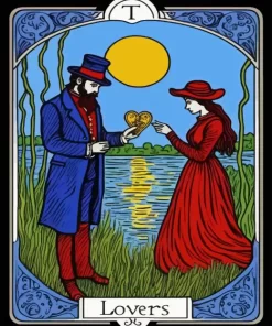 Tarot The Lovers Diamond Painting