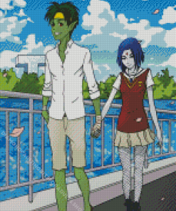 Teen Titans Beast Boy And Raven Diamond Painting