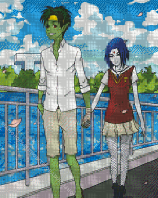 Teen Titans Beast Boy And Raven Diamond Painting