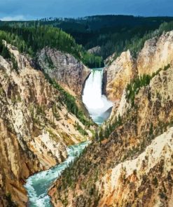 The Grand Canyon of The Yellowstone River Diamond Painting