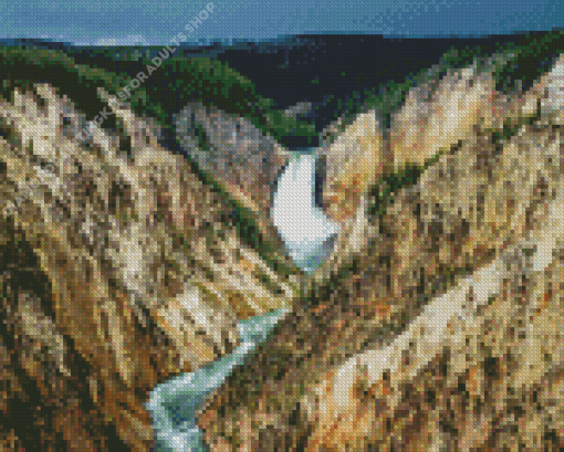 The Grand Canyon of The Yellowstone River Diamond Painting