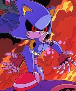 The Hedgehog Metal Sonic Diamond Painting