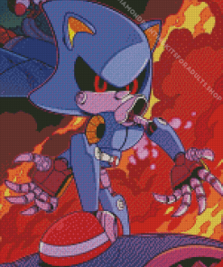 The Hedgehog Metal Sonic Diamond Painting