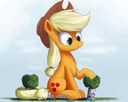 The Little Pony Applejack Diamond Painting