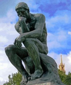 The Thinker Auguste Rodin Diamond Painting