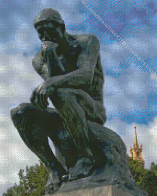 The Thinker Auguste Rodin Diamond Painting