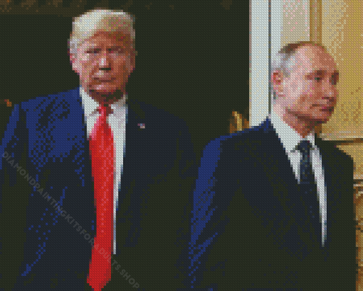 Trump And Putin In Helsinki Diamond Painting