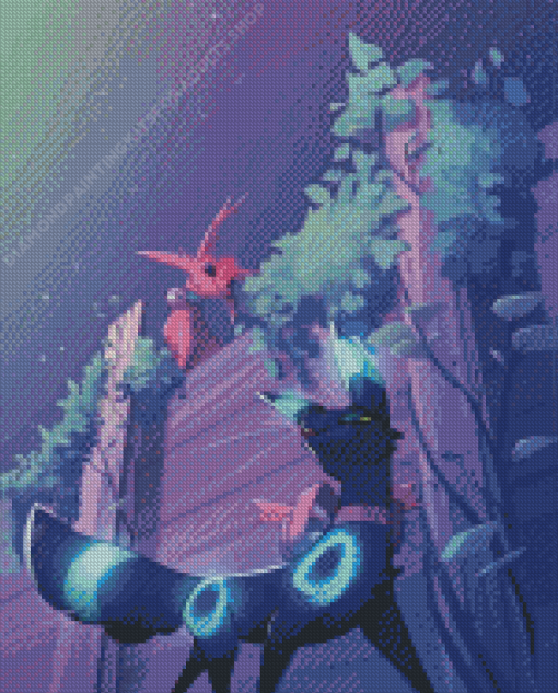 Umbreon And Espeon Art Diamond Painting