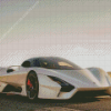 White SSC Tuatara Car Diamond Painting