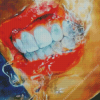 White Teeth Diamond Painting