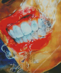 White Teeth Diamond Painting