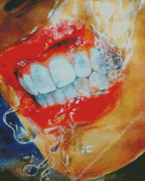 White Teeth Diamond Painting