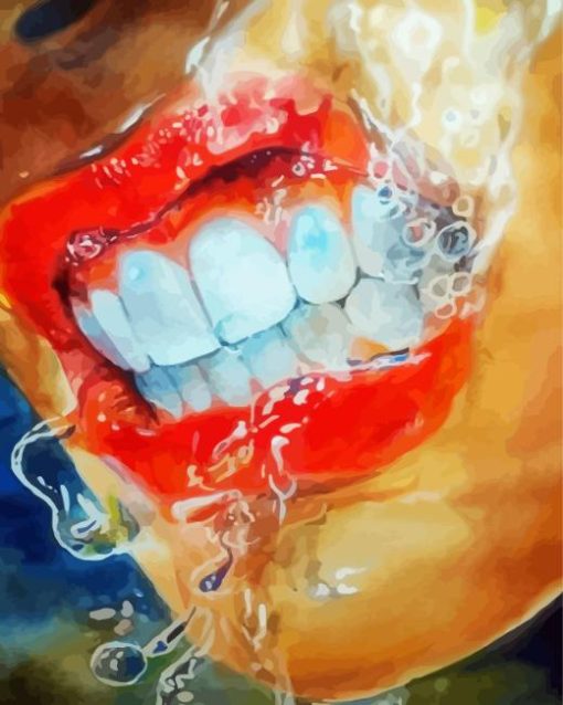 White Teeth Diamond Painting