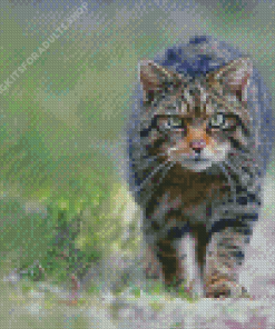 Adorable Scottish Wildcat Diamond Painting