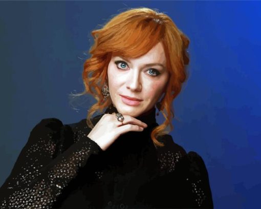 American Actress Christina Hendricks Diamond Painting