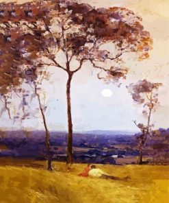 Arthur Streeton Above Us Great Grave Sky Diamond Painting