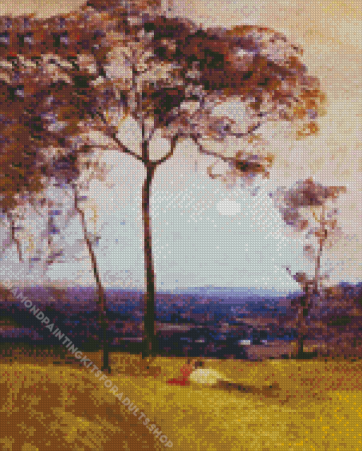 Arthur Streeton Above Us Great Grave Sky Diamond Painting