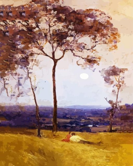 Arthur Streeton Above Us Great Grave Sky Diamond Painting