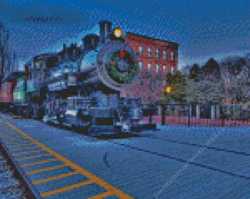 Beautiful Locomotive Train Diamond Painting