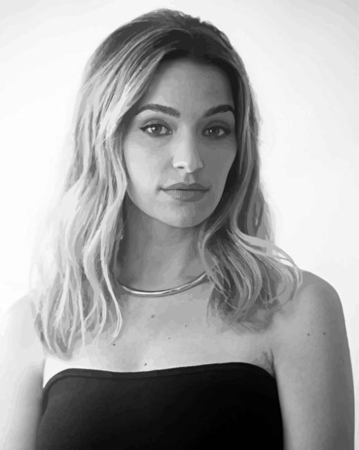 Black And White Brianne Howey Diamond Painting