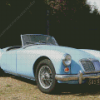 Blue MGA Car Diamond Painting