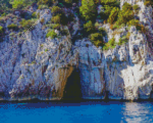 Blue Grotto Cave Diamond Painting