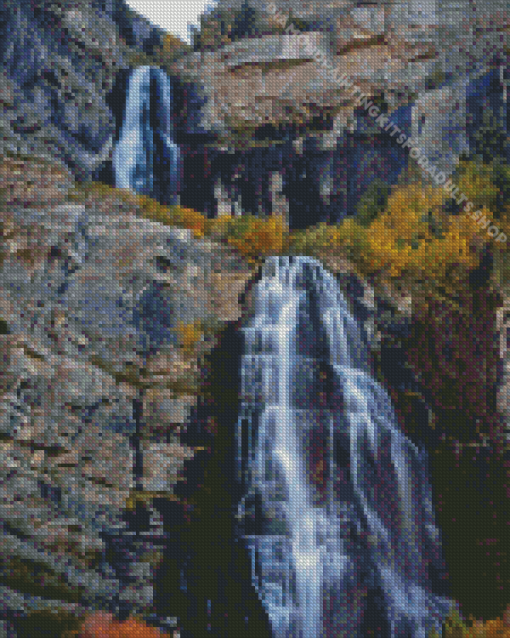 Bridal Veil Falls Landscape Diamond Painting