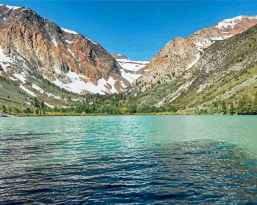 California June Lake Landscape Diamond Painting