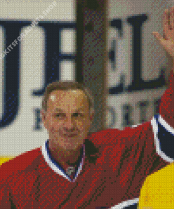 Canadian Ice Hockey Player Guy Lafleur Diamond Painting