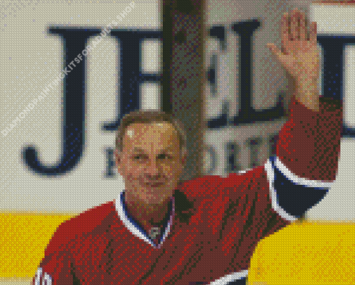 Canadian Ice Hockey Player Guy Lafleur Diamond Painting