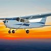 Cessna Plane With Sunset Diamond Painting