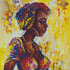 colorful Woman With Large Earrings Diamond Painting