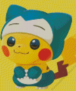 Cute Pikachu Snorlax Diamond Painting