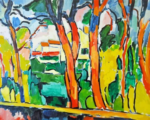 De Vlaminck The Red Trees Diamond Painting