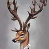 Deer Wearing Clothes Diamond Painting