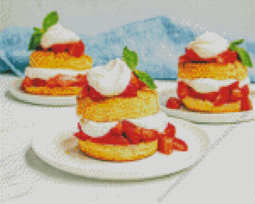 Delicious Strawberry Shortcakes Diamond Painting