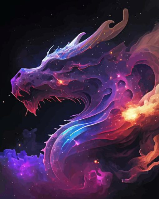 Dragon From Galaxies Diamond Painting