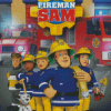 Fireman Sam Poster Diamond Painting